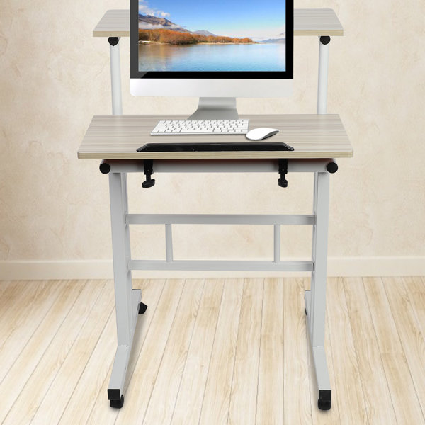 Keenso Laptop Desk,60Cm Adjustable Height Stand Up Laptop Desk Computer